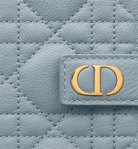 CHRISTIAN DIOR Supple Calfskin Cannage Caro Dandelion .